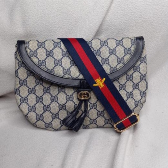 Gucci Blue and Red Crossbody Bag - Picture 3 of 13